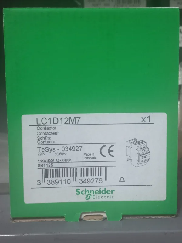 Schneider Electric TeSys LC1D12M7 5.5kW 12A Güç Kontaktörü 