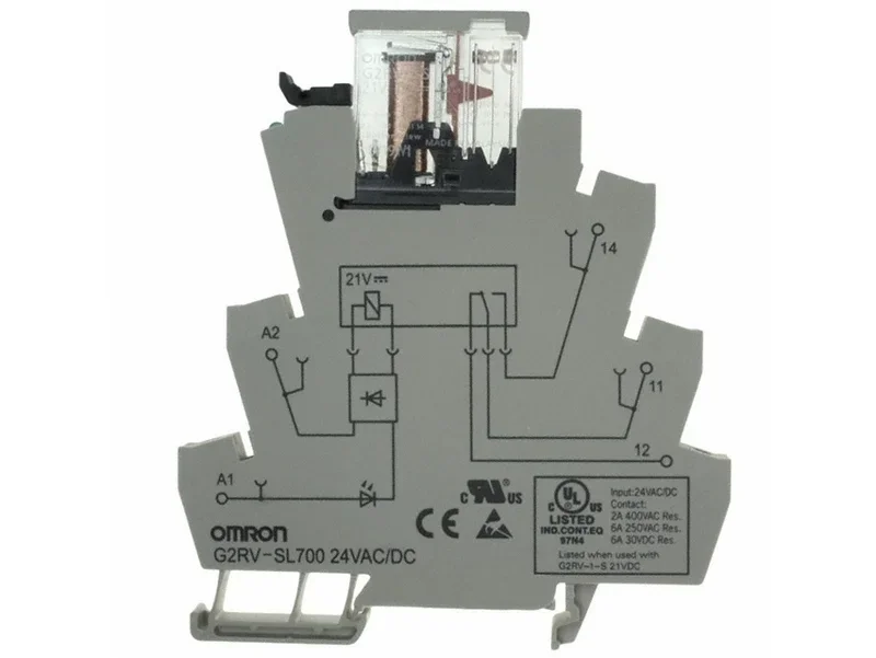 Omron G2RV-SL700 DC24 İnce Tip Slim Pano Rölesi 24V DC