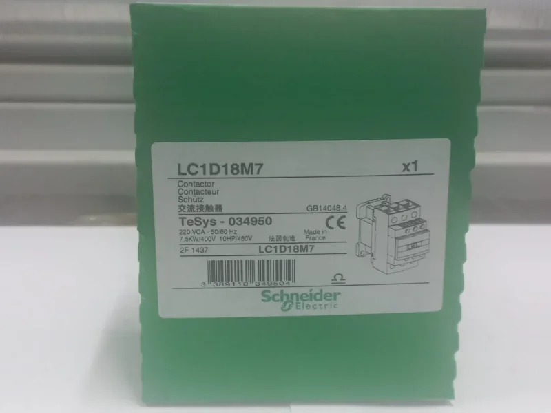 Schneider Electric TeSys LC1D18M7 7.5kW 18A Güç Kontaktörü