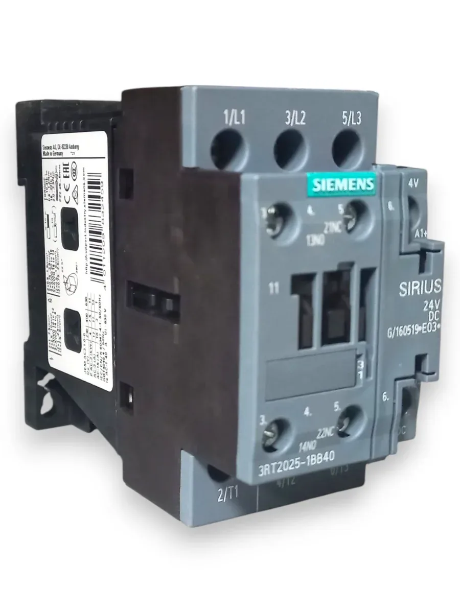 Siemens SIRIUS 3RT2025-1BB40 7.5kW 17A Güç Kontaktörü 24V DC  - Görsel 2
