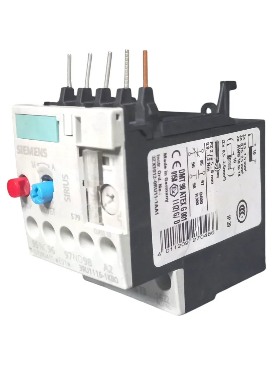 Siemens SIRIUS 3RU1116-1KB0 Termik Aşırı Yük Rölesi 9-12.5A  - Görsel 2