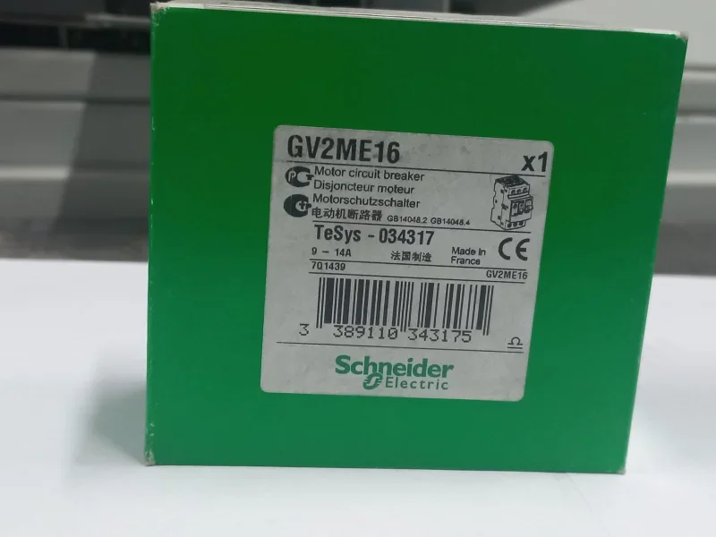 Schneider Electric TeSys GV2ME16 Motor Koruma Şalteri 9-14 A (Sıfır - Kutulu)