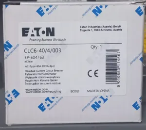 Eaton CLC6-40/4/003 Kaçak Akım Koruma Şalteri 4P 40A 30mA (Sıfır)