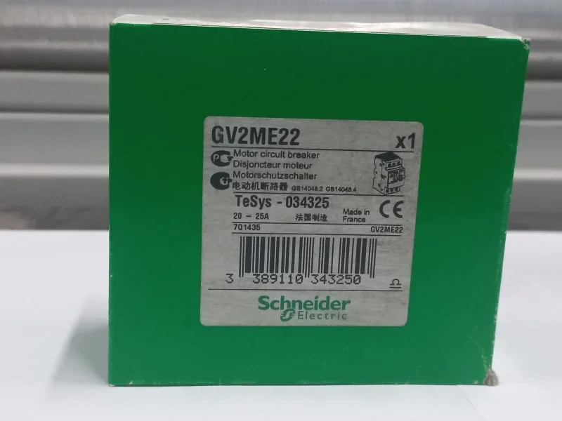 Schneider Electric TeSys GV2ME22 Motor Koruma Şalteri 20-25 A (Sıfır - Kutulu)