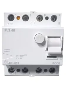 Eaton CLC6-40/4/003 Kaçak Akım Koruma Şalteri (4 Kutuplu 40A 30mA, 6kA Kısa Devre Dayanımı, xClear Serisi, Sıfır)